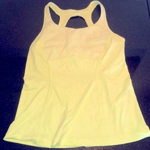 Lululemon Size 8 lime green work out top.